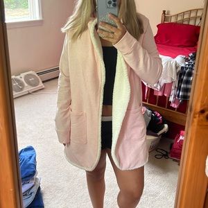 Light Pink fleece jacket, never worn.